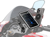 <p>Supporto telefono per mezzo-manubrio di moto BOOST (custodia e placca)</p>