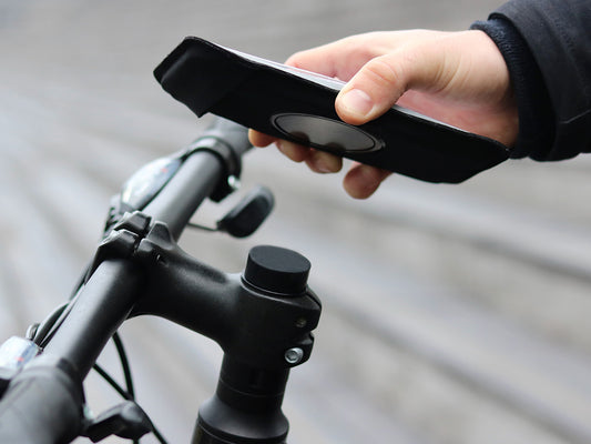 Supporto telefono attacco manubrio bici